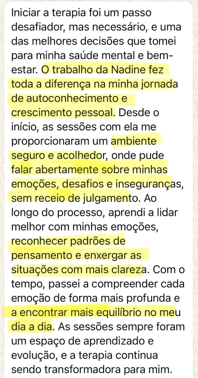 Psicóloga Nadine Botelho
