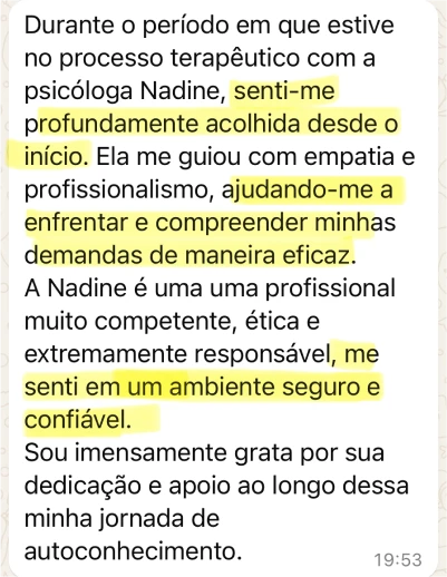 Psicóloga Nadine Botelho