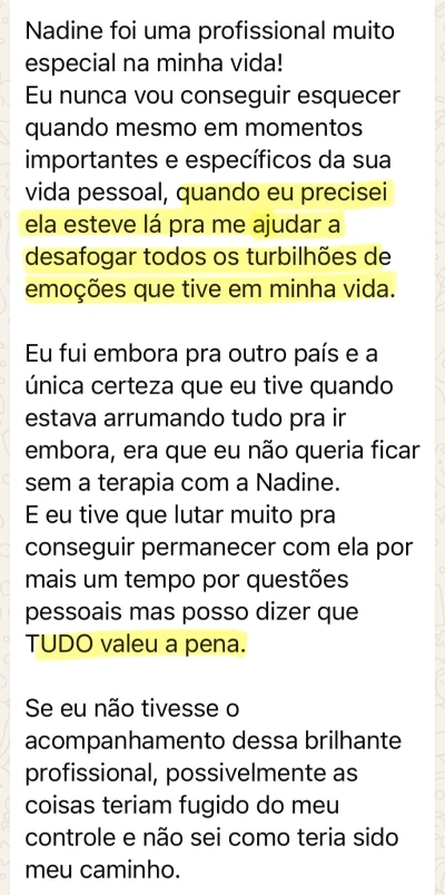 Psicóloga Nadine Botelho