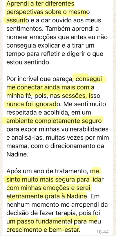 Psicóloga Nadine Botelho