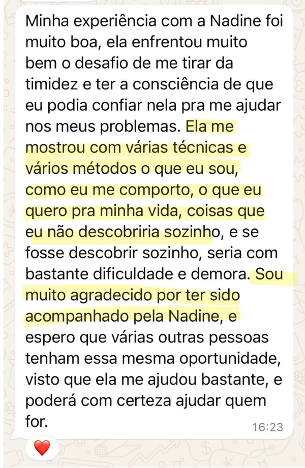 Psicóloga Nadine Botelho